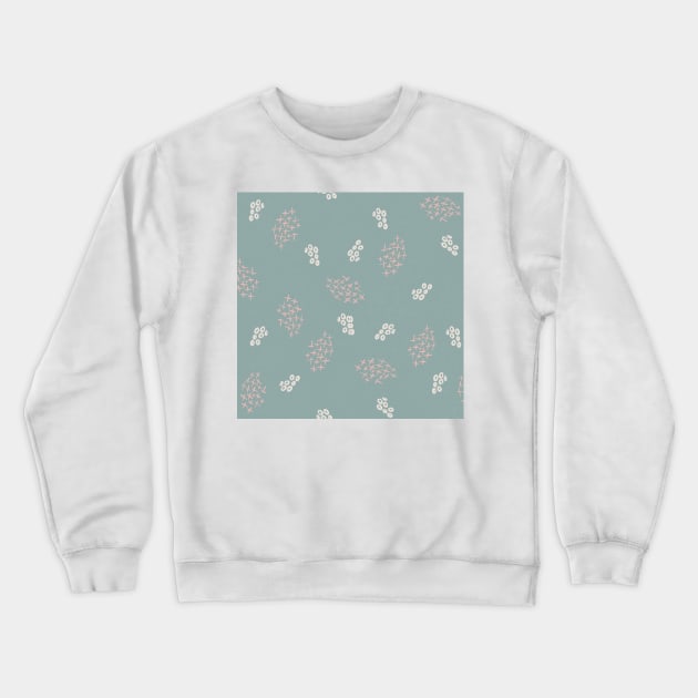 Seeds and Nuts Boho Botanical Crewneck Sweatshirt by WalkSimplyArt